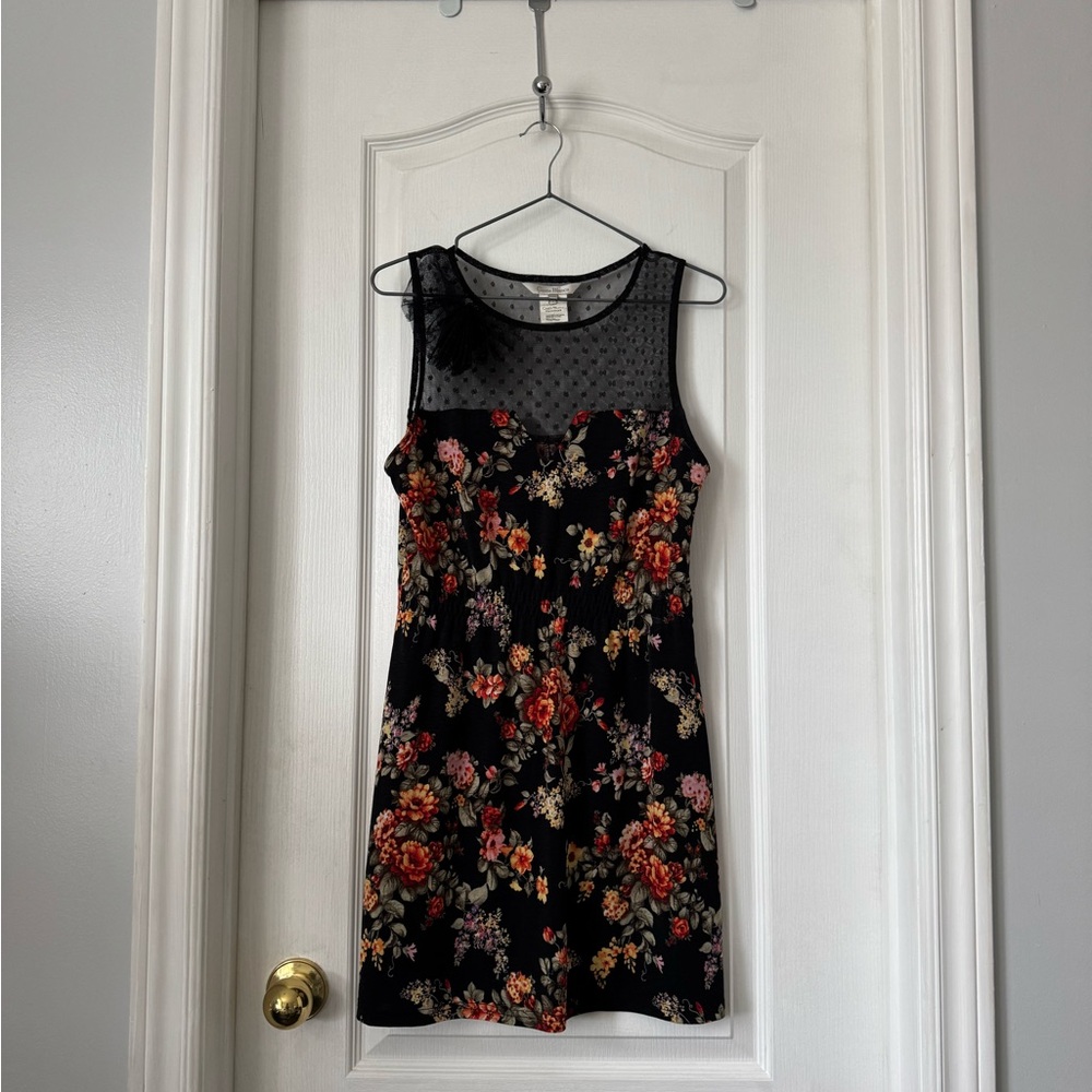 Costa Blanca Black Floral Dress